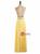 Yellow Chiffon Two Piece Crystal Beading Prom Dress