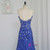 Royal Blue Sequins Crystal Sweetheart Prom Dress