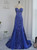 Royal Blue Sequins Crystal Sweetheart Prom Dress