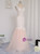 Pink Mermaid Tulle Lace See-through Prom Dress