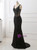 Sexy Black Mermaid Crystal Beading Prom Dress