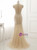 Luxury Mermaid Tulle Beading Crystal Prom Dress