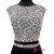 Black Mermaid Backless Two Piece Beading Crystal Prom Dress