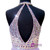 Purple Chiffon Halter Beading Crystal Prom Dress