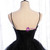 Black Spaghetti Straps Tulle Prom Dress