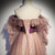 Pink Tulle Long Sleeve Off the Shoulder Prom Dress