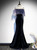 Polished Navy Blue Mermaid Long Prom Dress