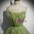 Green Tulle Pleats Beading Spaghetti Straps Prom Dress