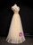 Gold Tulle Beading Sequins Cap Sleeve Backless Prom Dress