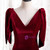 Burgundy Velvet V-neck Mermaid Prom Dress