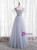 Tulle Puff Sleeve Square Beading Prom Dress