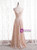 Modest Gold Sequins Spaghetti Straps Prom Dress