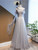 Tulle Sequins One Shoulder Pearls Prom Dress