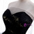 Black Tulle Sequins Strapless Prom Dress
