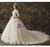 White Square Short Sleeve Appliques Wedding Dress