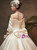 Ivory White Satin Long Sleeve Wedding Dress