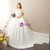 Pretty White Satin Off the Shoulder Wedding Dress