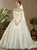 Modern White Satin Off the Shoulder Long Sleeve Wedding Dress