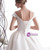 Ivory Satin Off the Shoulder Lace Wedding Dress