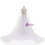 White Tulle V-neck Pleats Appliques Beading Wedding Dress