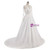 White Tulle Lace Appliques V-neck Wedding Dress