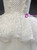 White Mermaid Tulle Straps Appliques Pearls Wedding Dress
