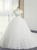 White Ball Gown Tulle Off the Shoulder 3D Appliques