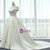 Vintage White Satin Off the Shoulder Wedding Dress