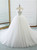 Tulle Satin Strapless Wedding Dress With Train