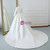 Ball Gown Satin V-neck Long Sleeve Wedding Dress