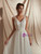 Ivory Tulle V-neck Appliques Pearls Wedding Dress