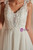 Ivory Tulle V-neck Appliques Pearls Wedding Dress