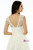 White Tulle Appliques Beading Tea Length Wedding Dress