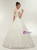 White Tulle Appliques Beading Sequins Cap Sleeve Wedding Dress