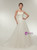 White Tulle Sweetheart Pleats Feather Wedding Dress