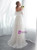 Ivory White Tulle Off the Shoulder Pleats Wedding Dress