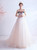 In Stock:Ship in 48 Hours White Tulle 3D Appliques Prom Dress