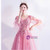 In Stock:Ship in 48 Hours Pink Tulle Flower Prom Dress