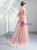 In Stock:Ship in 48 Hours Pink Tulle Embroidery Prom Dress