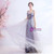 In Stock:Ship in 48 Hours Purple Pleats Straps Prom Dress