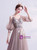 In Stock:Ship in 48 Hours Tulle Puff Sleeve Flower Prom Dress