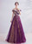 In Stock:Ship in 48 Hours Dark Purple Sequins Prom Dress