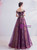 In Stock:Ship in 48 Hours Dark Purple Sequins Prom Dress