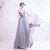 In Stock:Ship in 48 Hours Light Purple V-neck Prom Dress