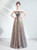 In Stock:Ship in 48 Hours Gray Sequins Prom Dress