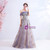 In Stock:Ship in 48 Hours Purple Sequins Off the Shoulder Prom Dress