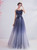 In Stock:Ship in 48 Hours Blue Tulle Appliques Stras Prom Dress