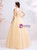 In Stock:Ship in 48 Hours Gold Long Sleeve Beading Prom Dress