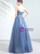 In Stock:Ship in 48 Hours Blue Bling Bling Sequins Prom Dress