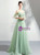 In Stock:Ship in 48 Hours Green Tulle Appliques Prom Dress